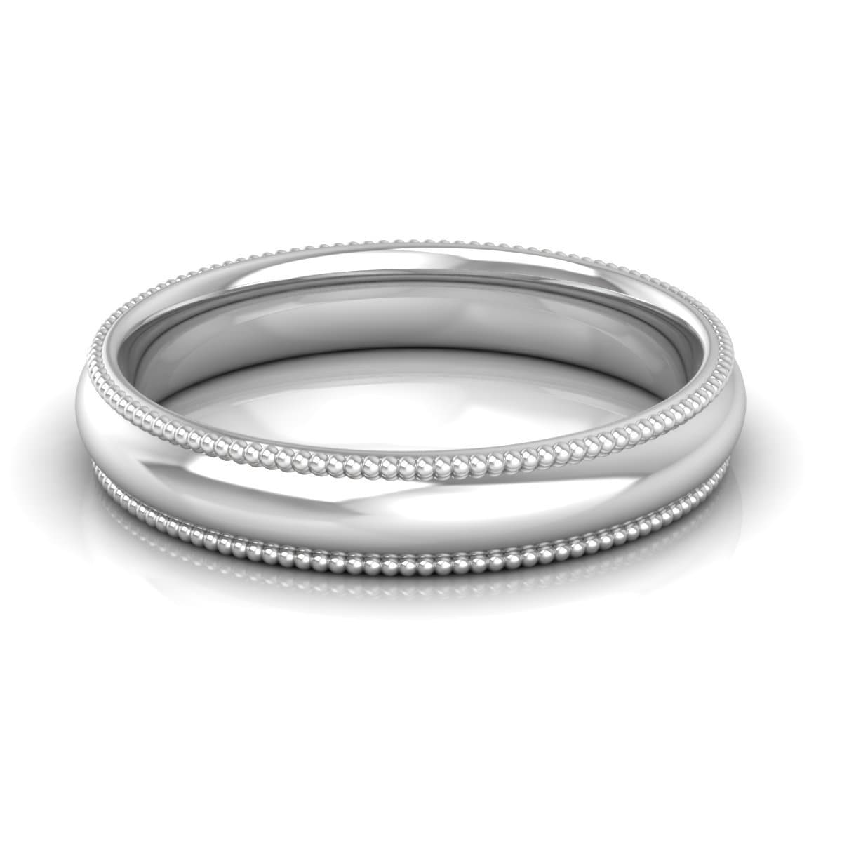4.0 mm Plain Wedding Band in 14KT, 18KT & Platinum