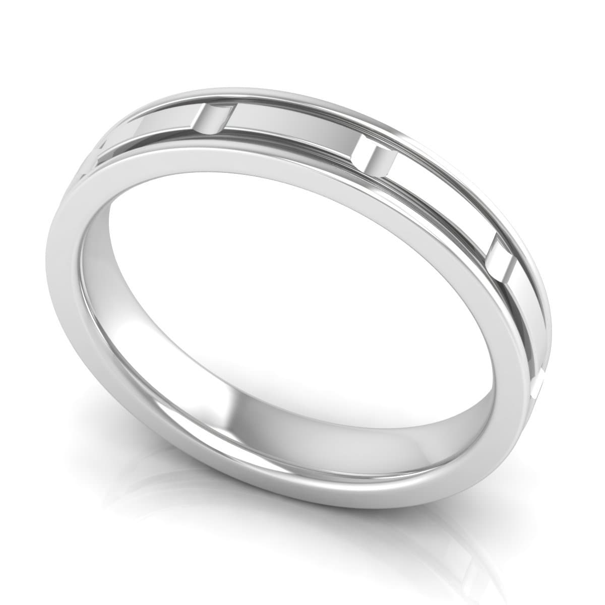4.0 mm Plain Wedding Band in 14KT, 18KT & Platinum
