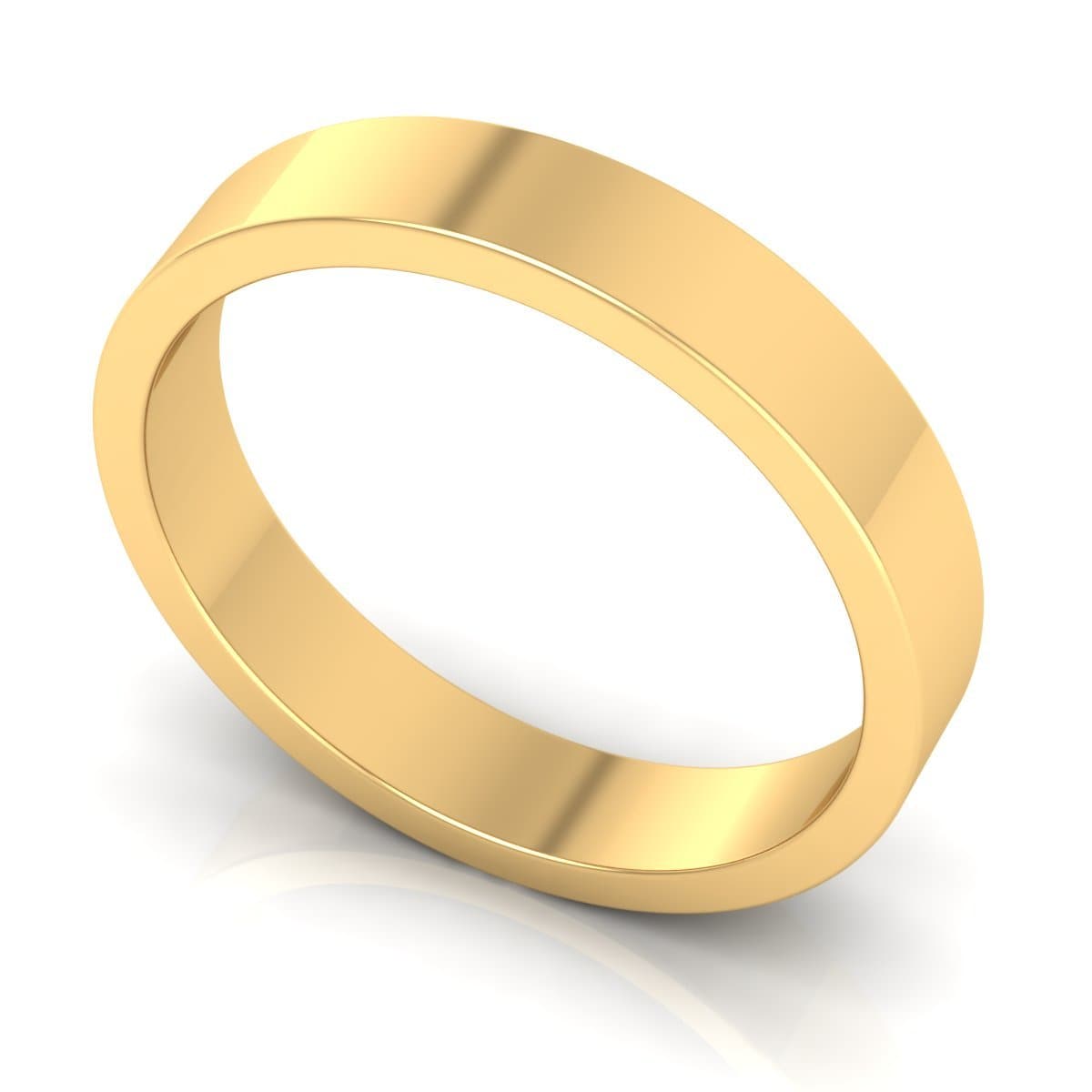 4.0 mm Plain Wedding Band in 14KT, 18KT & Platinum