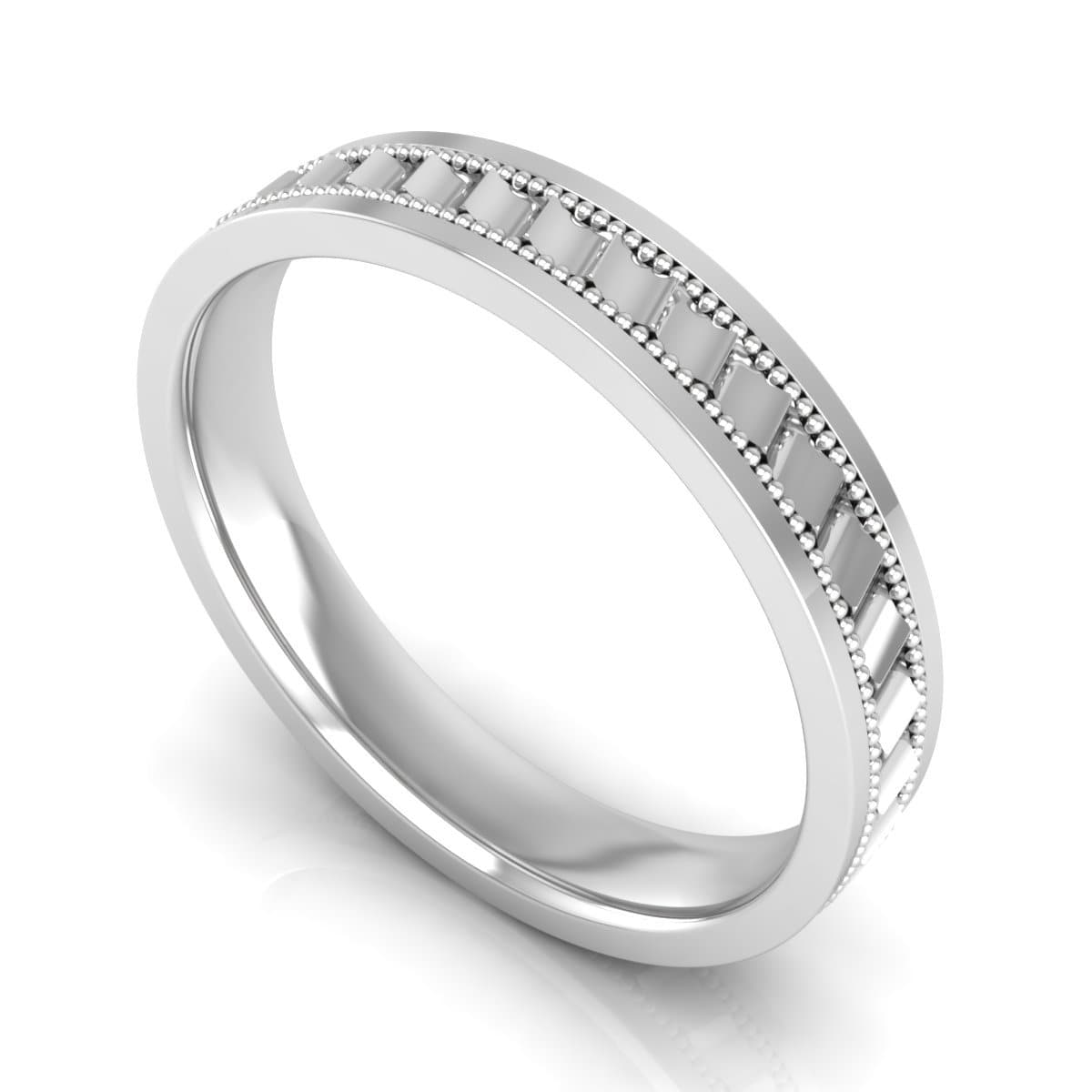 4.0 mm Plain Wedding Band in 14KT, 18KT & Platinum