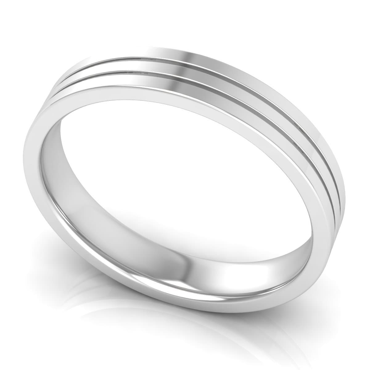 4.0 mm Plain Wedding Band in 14KT, 18KT & Platinum
