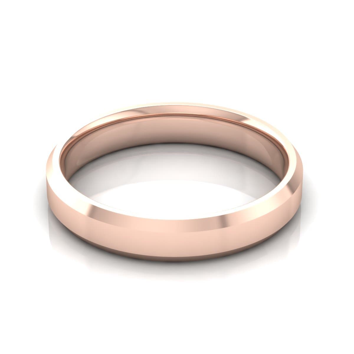 4.0 mm Plain Wedding Band in 14KT, 18KT & Platinum - Primestyle.com