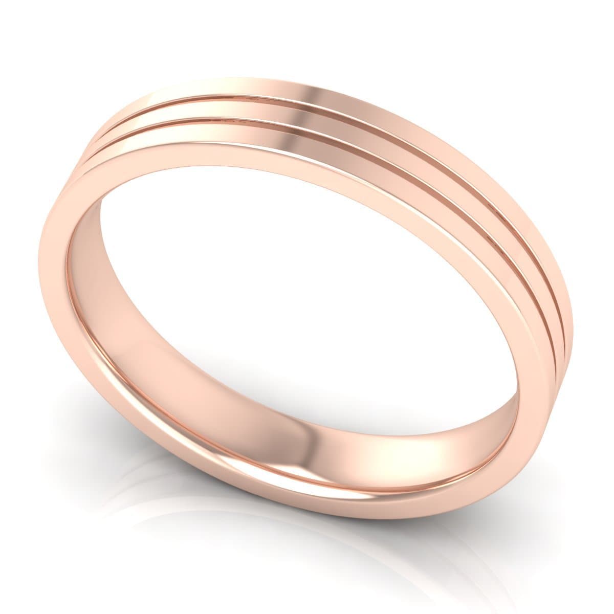 4.0 mm Plain Wedding Band in 14KT, 18KT & Platinum