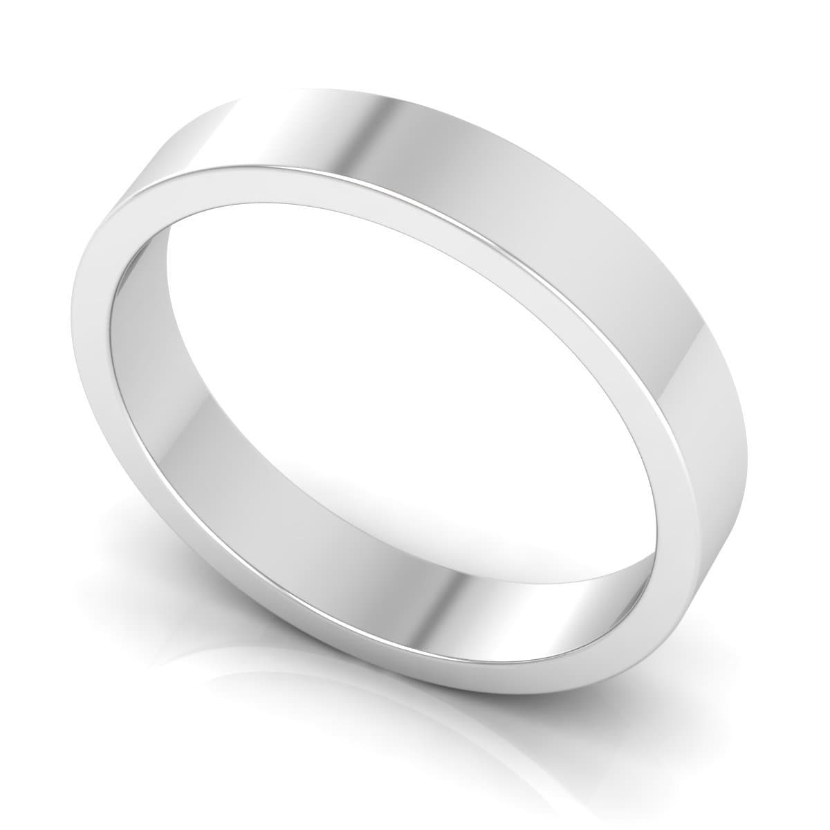 4.0 mm Plain Wedding Band in 14KT, 18KT & Platinum