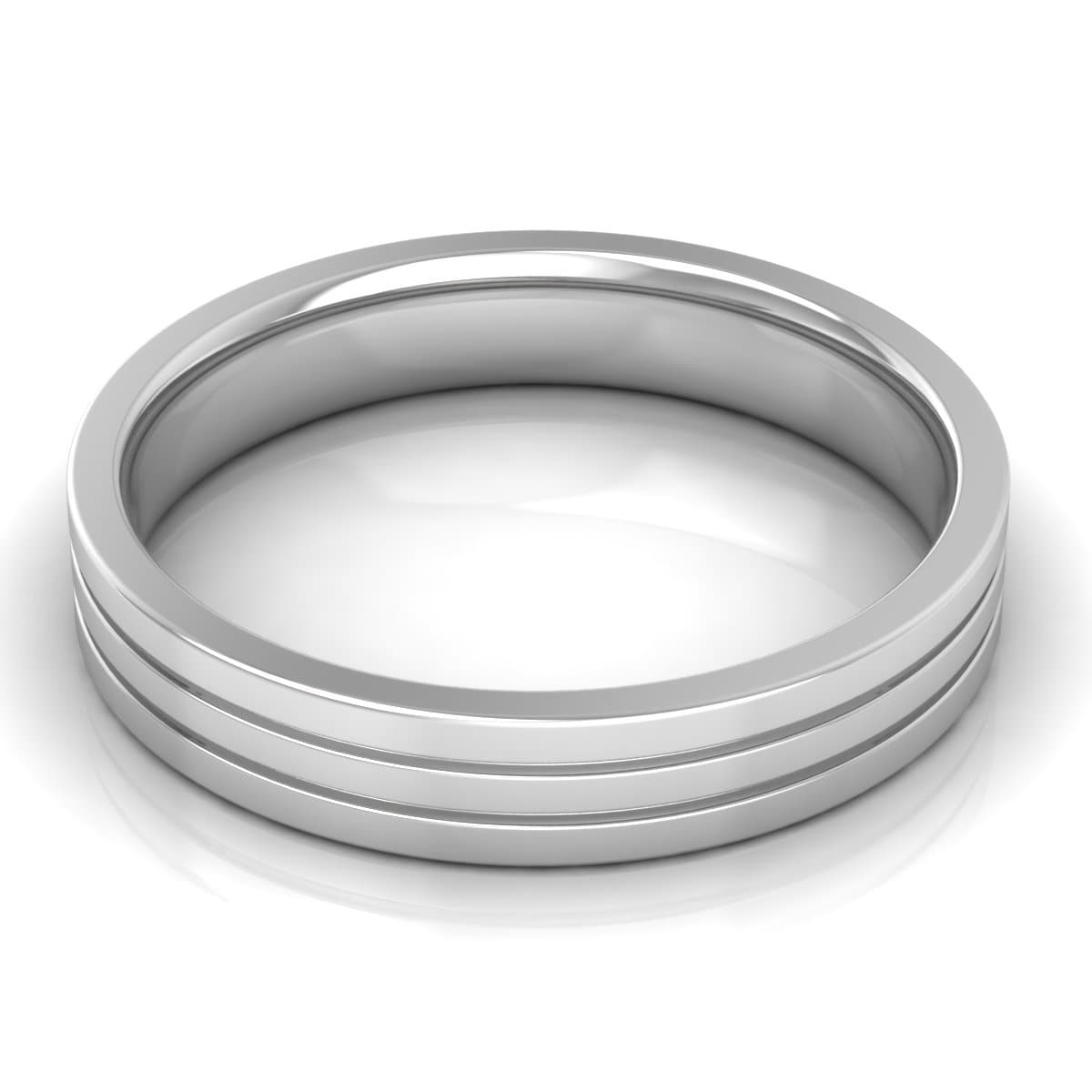 4.0 mm Plain Wedding Band in 14KT, 18KT & Platinum