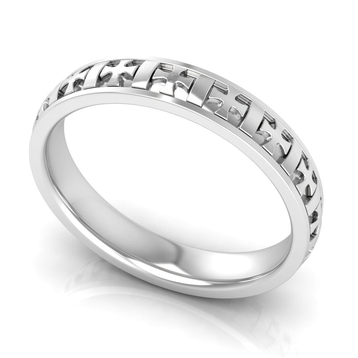 4.0 mm Plain Wedding Band in 14KT, 18KT & Platinum - Primestyle.com