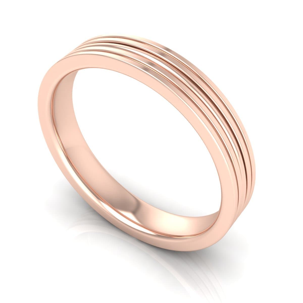 4.0 mm Plain Wedding Band in 14KT, 18KT & Platinum