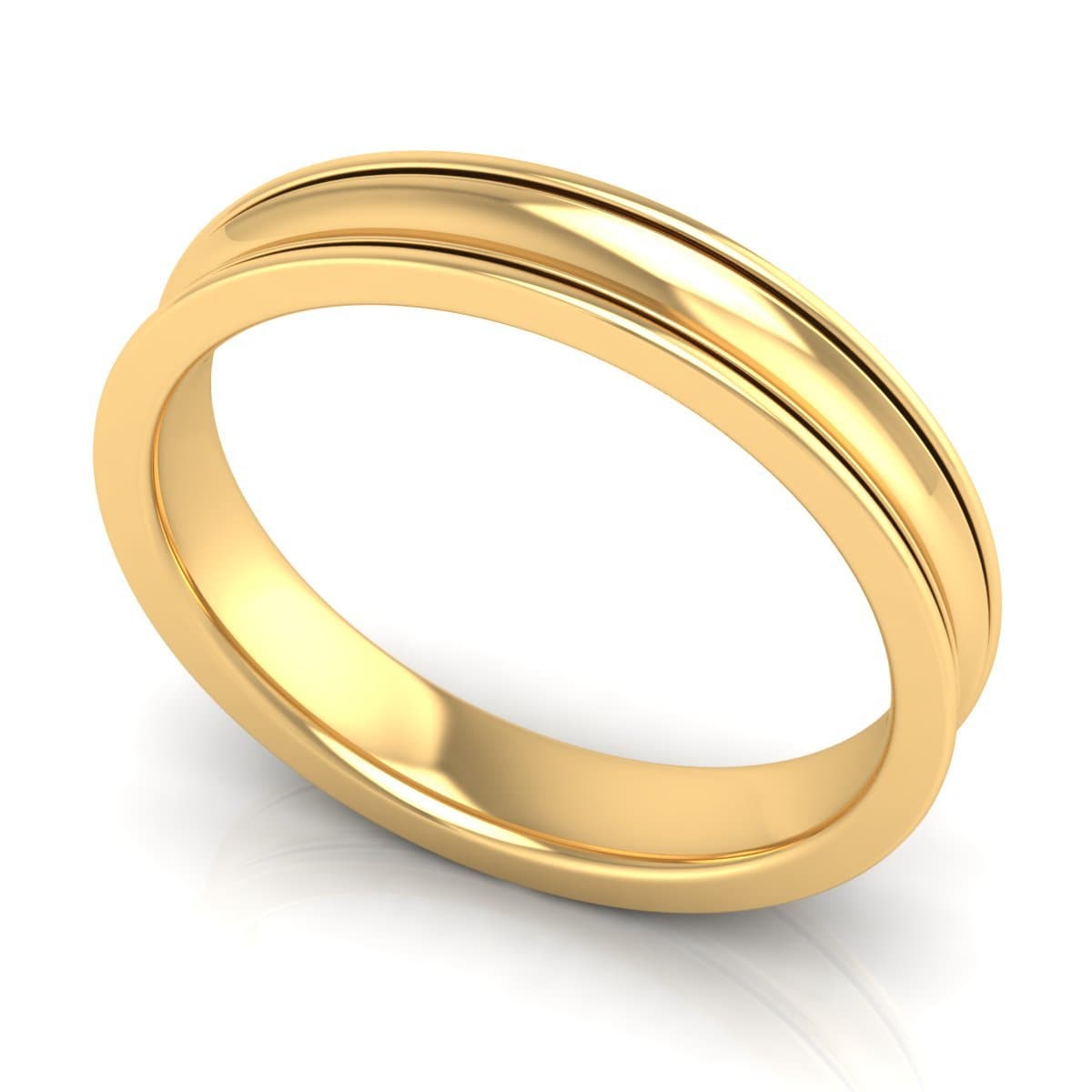 4.0 mm Plain Wedding Band in 14KT, 18KT & Platinum
