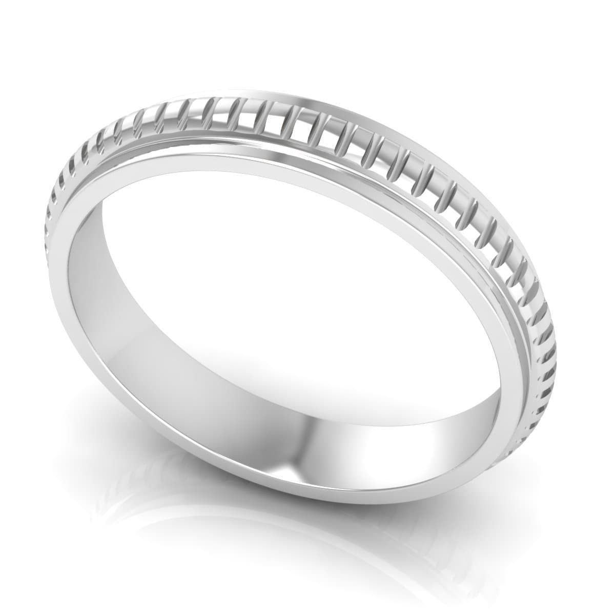 4.0 mm Plain Wedding Band in 14KT, 18KT & Platinum - Primestyle.com