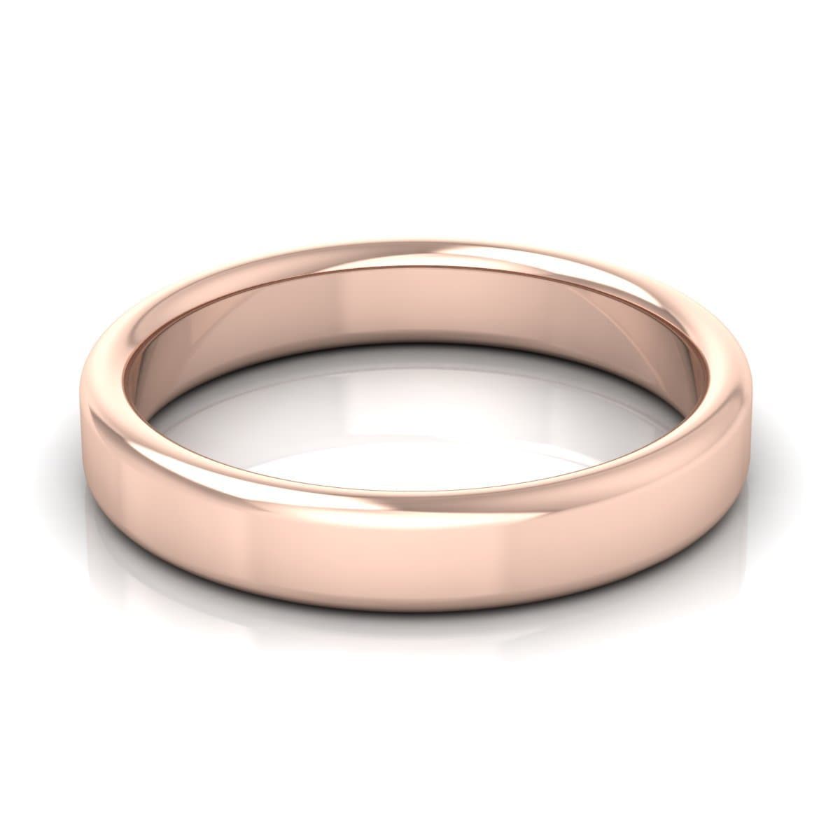 4.0 mm Plain Wedding Band in 14KT, 18KT & Platinum - Primestyle.com