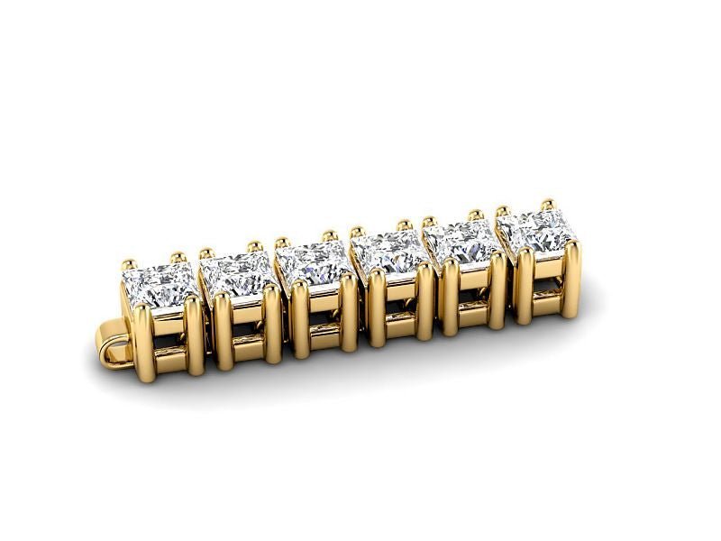 4.00 - 14.50 CT Round Cut Lab Grown Diamonds - Tennis Bracelet - Primestyle.com