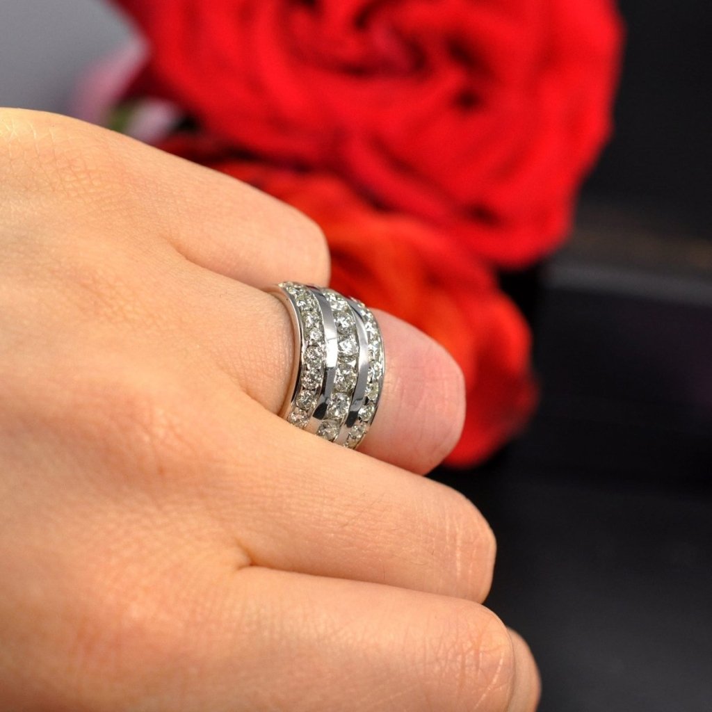 4.00 - 6.00 CT Round Cut Natural Diamonds - Eternity Rings - Primestyle.com