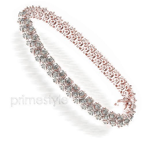 4.00-7.00 CT Round Cut Natural Diamonds - Diamond Bracelets