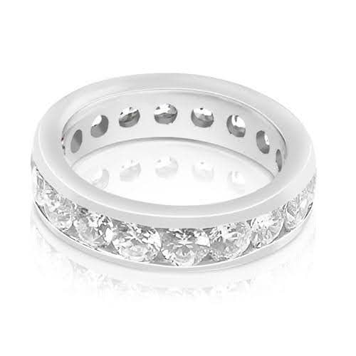 4.00 CT Round Cut Diamonds - Eternity Ring - Primestyle.com