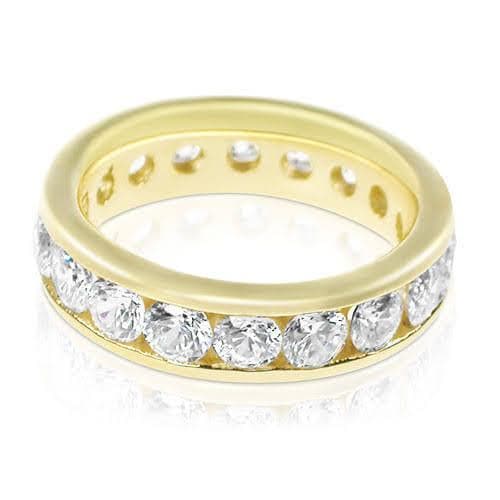 4.00 CT Round Cut Natural Diamonds - Eternity Rings