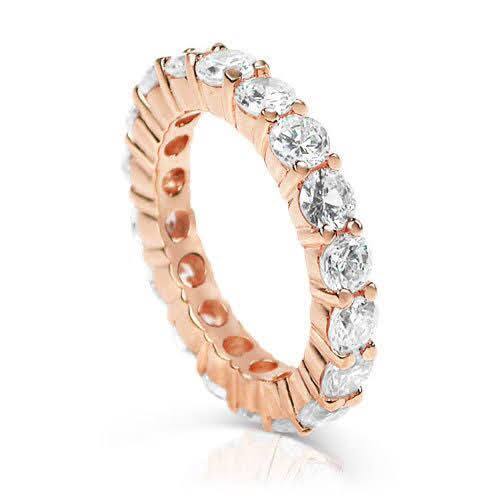 4.00 CT Round Cut Diamonds - Eternity Ring - Primestyle.com