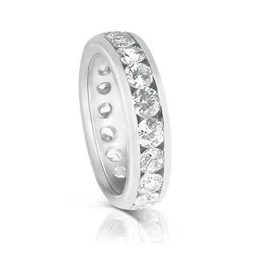 4.00 CT Round Cut Diamonds - Eternity Ring - Primestyle.com