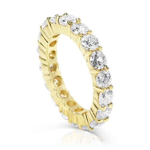 4.00 CT Round Cut Diamonds - Eternity Ring - Primestyle.com