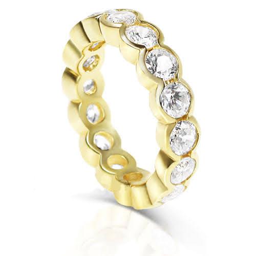 4.00 CT Round Cut Diamonds - Eternity Ring - Primestyle.com