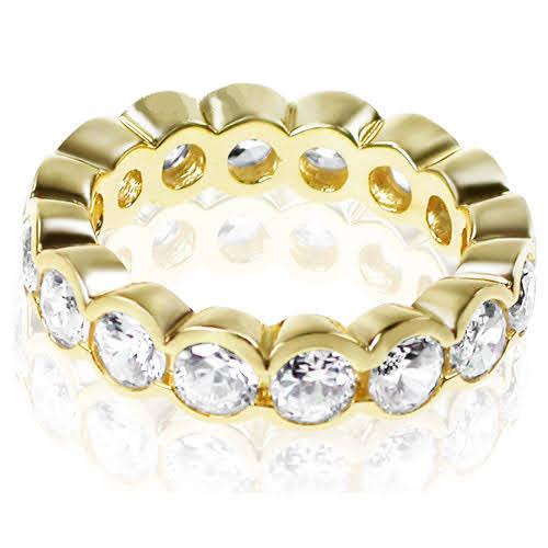 4.00 CT Round Cut Diamonds - Eternity Ring - Primestyle.com