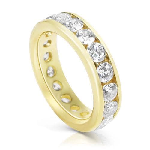 4.00 CT Round Cut Diamonds - Eternity Ring - Primestyle.com