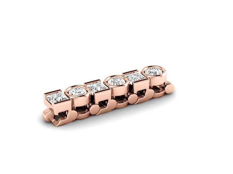 4.05-7.50 CT Princess & Round Cut Lab Grown Diamonds - Tennis Bracelet - Primestyle.com