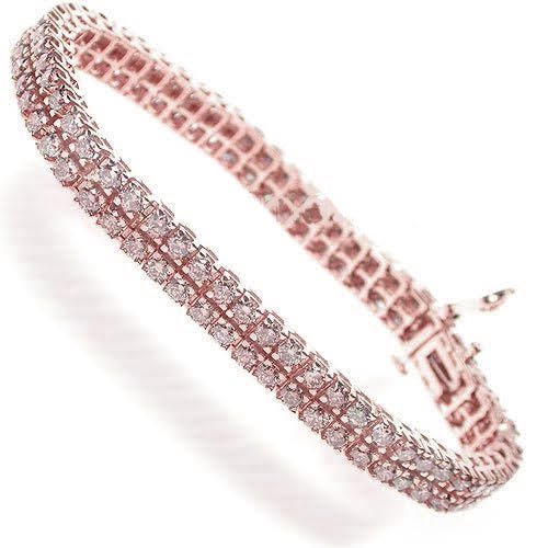 4.10-8.00 CT Round Cut Diamonds - Diamond Bracelet - Primestyle.com