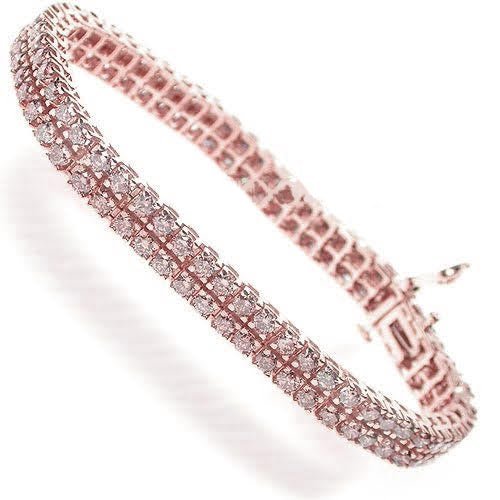 4.10 - 8.00 CT Round Cut Diamonds - Diamond Bracelet - Primestyle.com