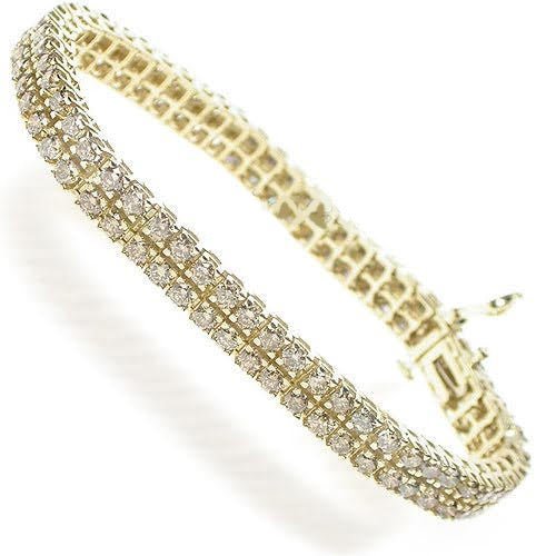 4.10-8.00 CT Round Cut Natural Diamonds - Diamond Bracelets