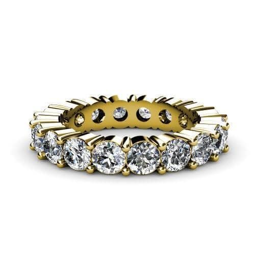 4.10 CT Round Cut Natural Diamonds - Eternity Rings