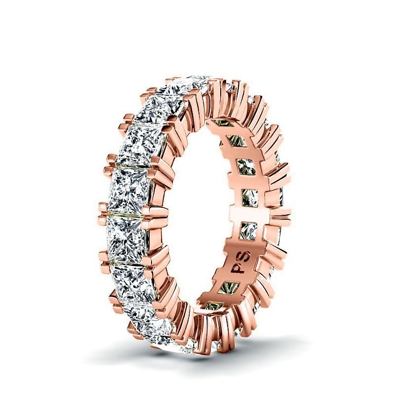 4.60 CT Princess Cut Diamonds - Eternity Rings