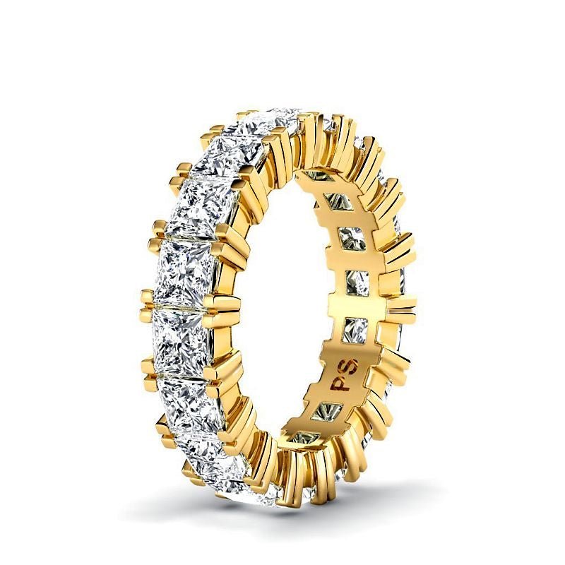 4.60 CT Princess Cut Lab Grown Diamonds - Eternity Ring - Primestyle.com