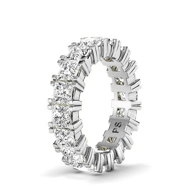 4.60 CT Princess Cut Diamonds - Eternity Rings