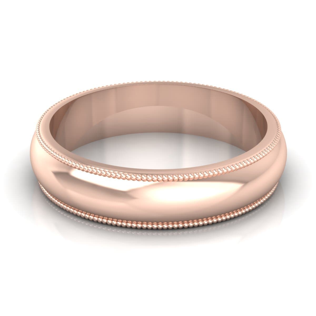 5.0 mm Comfort Fit Plain Wedding Band in 14KT, 18KT & Platinum - Primestyle.com