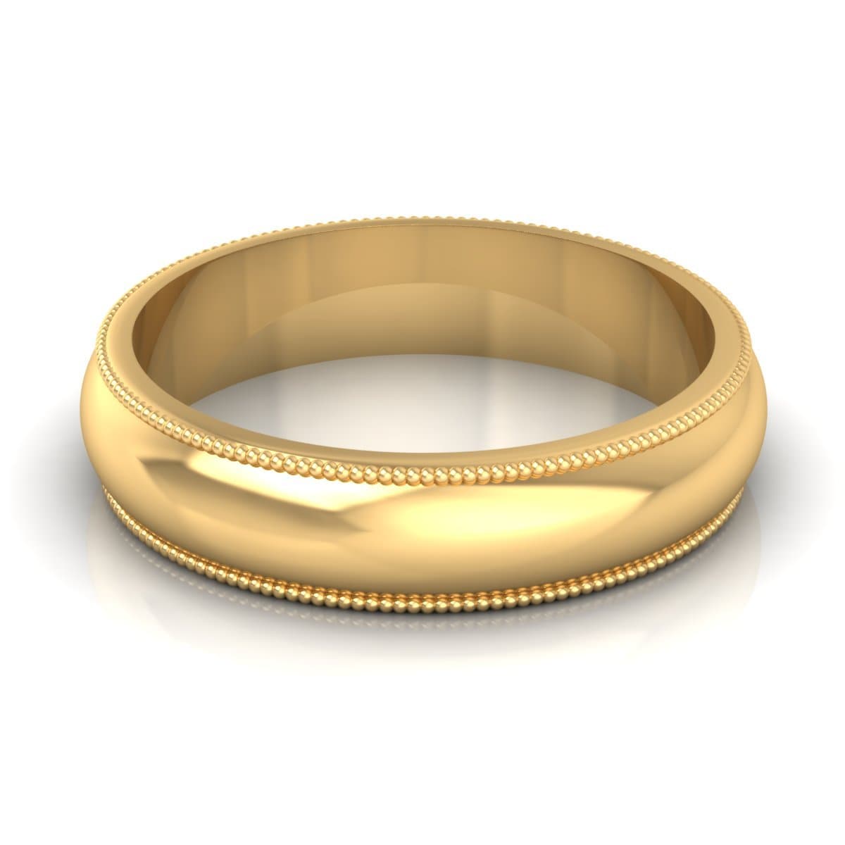 5.0 mm Comfort Fit Plain Wedding Band in 14KT, 18KT & Platinum - Primestyle.com