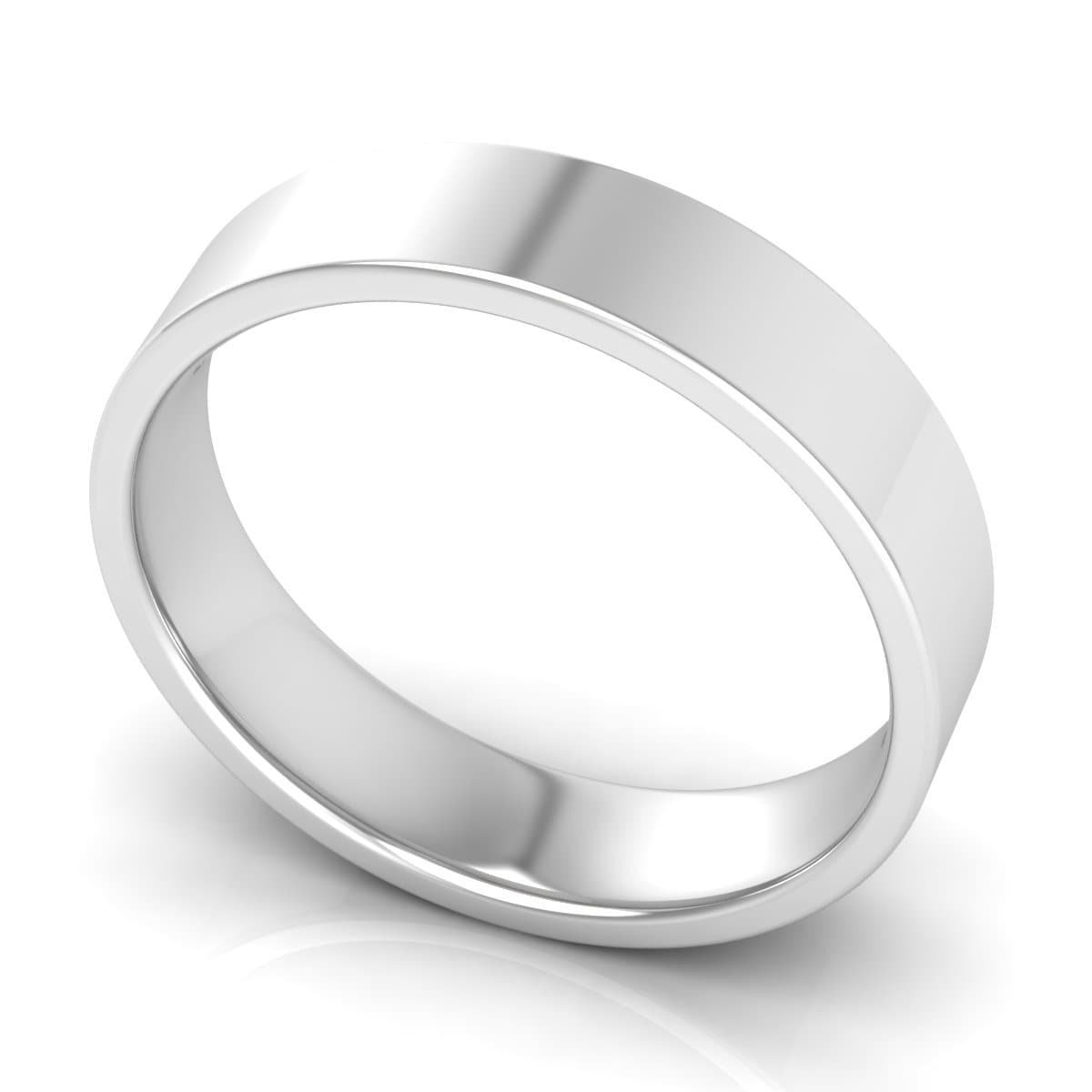 5.0 mm Comfort Fit Plain Wedding Band in 14KT, 18KT & Platinum