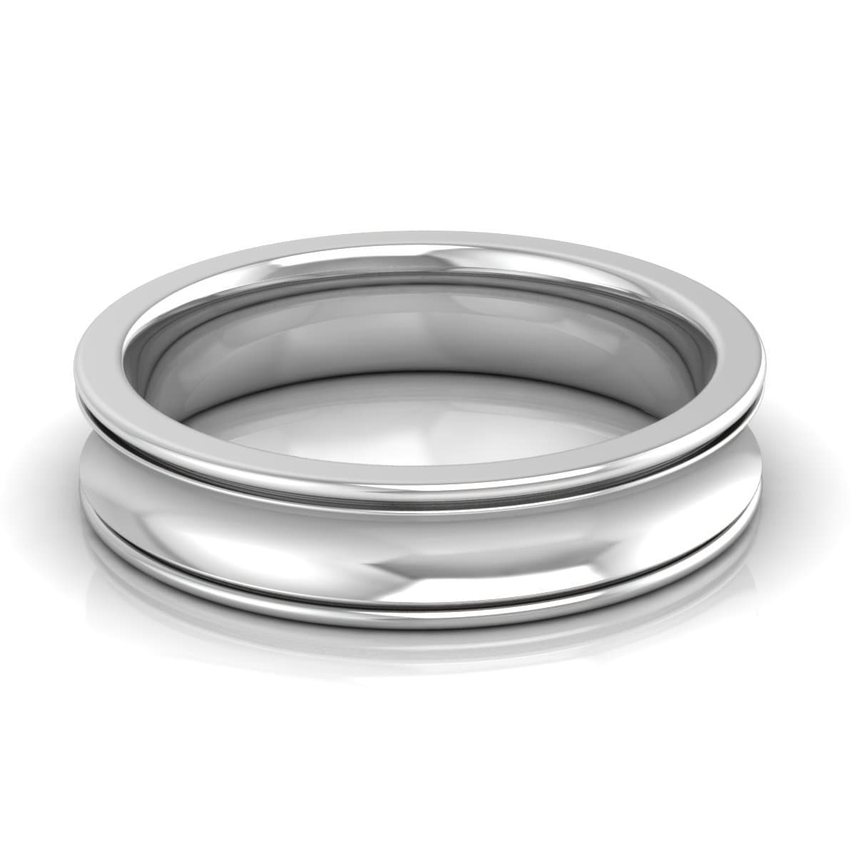 5.0 mm Plain Wedding Band in 14KT, 18KT & Platinum