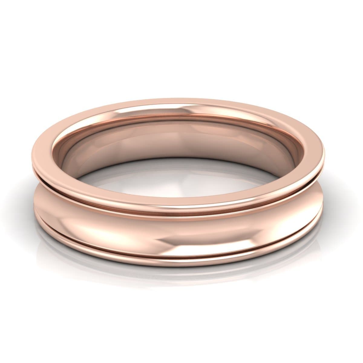 5.0 mm Plain Wedding Band in 14KT, 18KT & Platinum