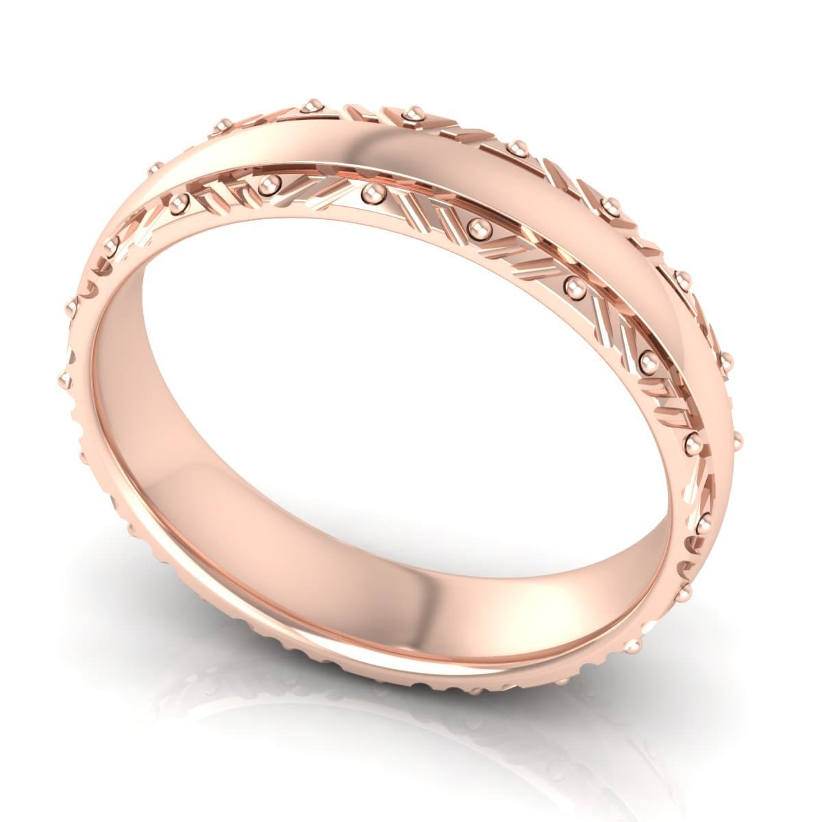 5.0 mm Plain Wedding Band in 14KT, 18KT & Platinum - Primestyle.com