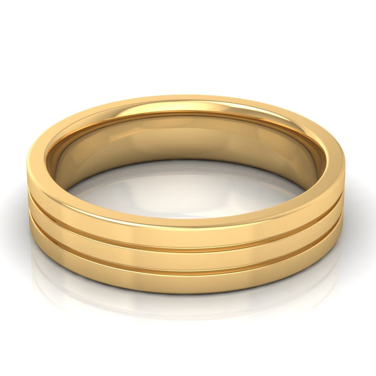 5.0 mm Plain Wedding Band in 14KT, 18KT & Platinum