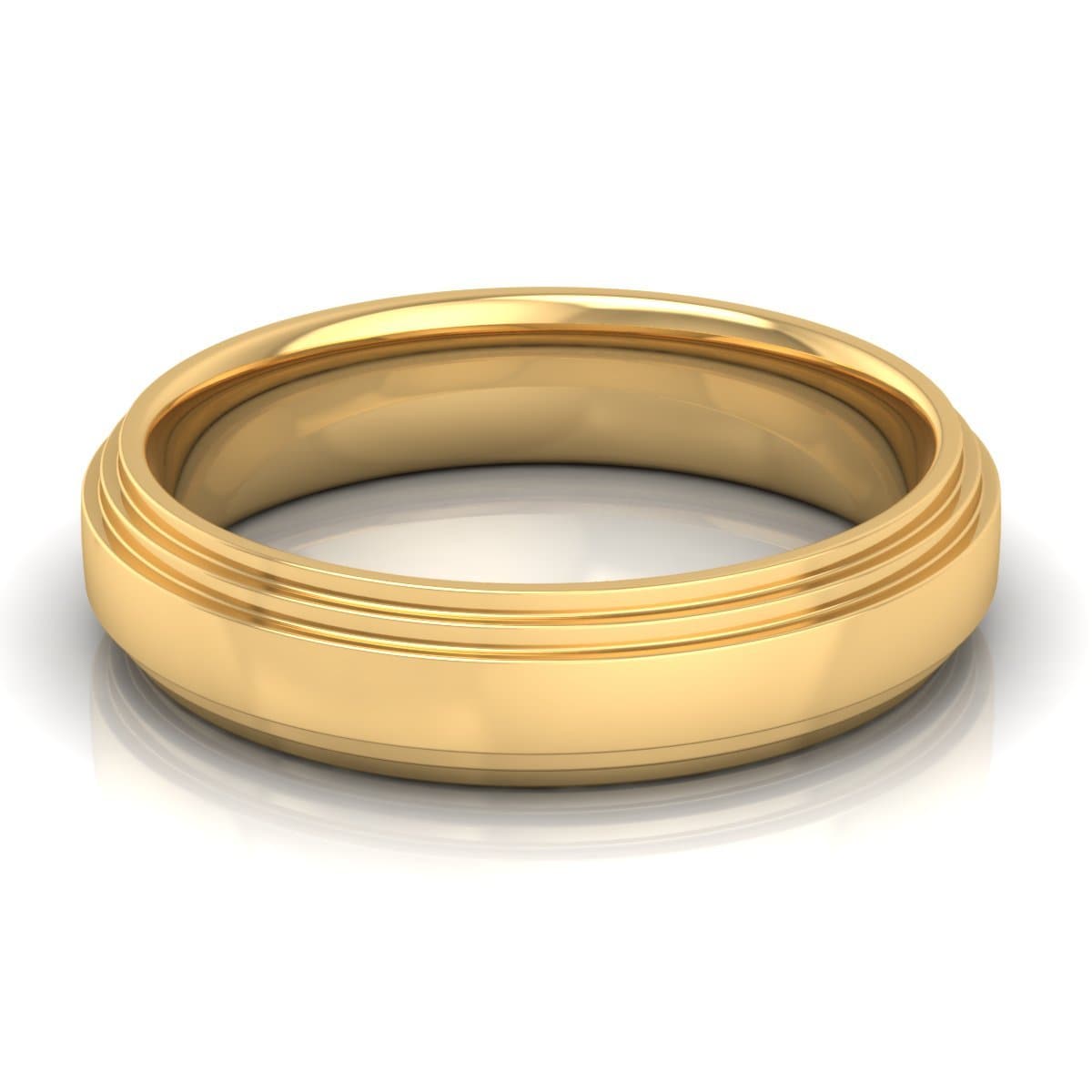 5.0 mm Plain Wedding Band in 14KT, 18KT & Platinum - Primestyle.com
