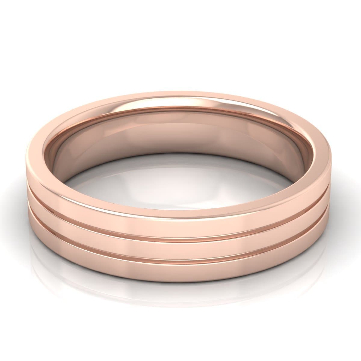 5.0 mm Plain Wedding Band in 14KT, 18KT & Platinum - Primestyle.com