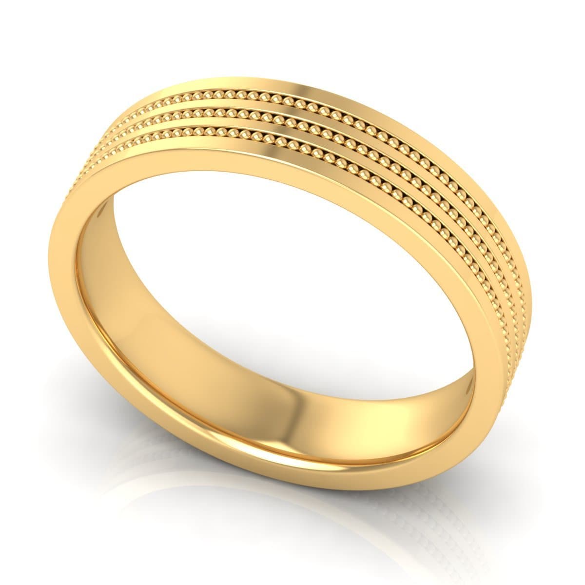 5.0 mm Plain Wedding Band in 14KT, 18KT & Platinum