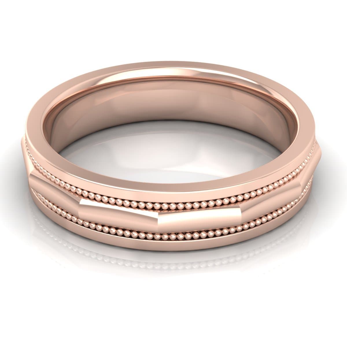 5.0 mm Plain Wedding Band in 14KT, 18KT & Platinum - Primestyle.com