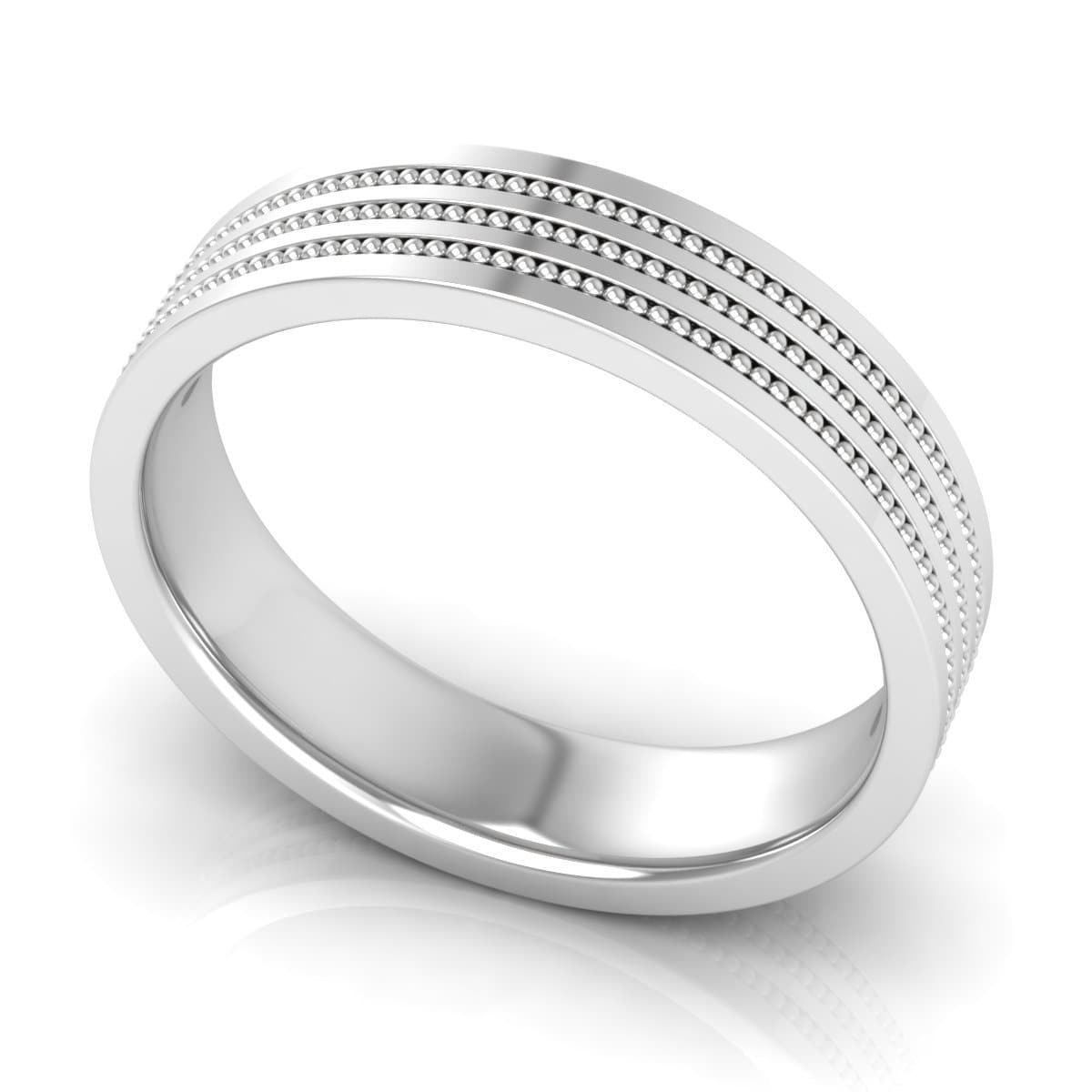 5.0 mm Plain Wedding Band in 14KT, 18KT & Platinum