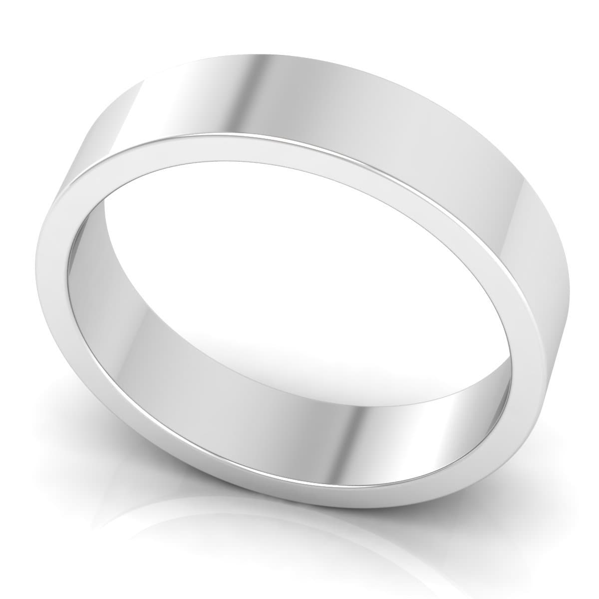 5.0 mm Plain Wedding Band in 14KT, 18KT & Platinum