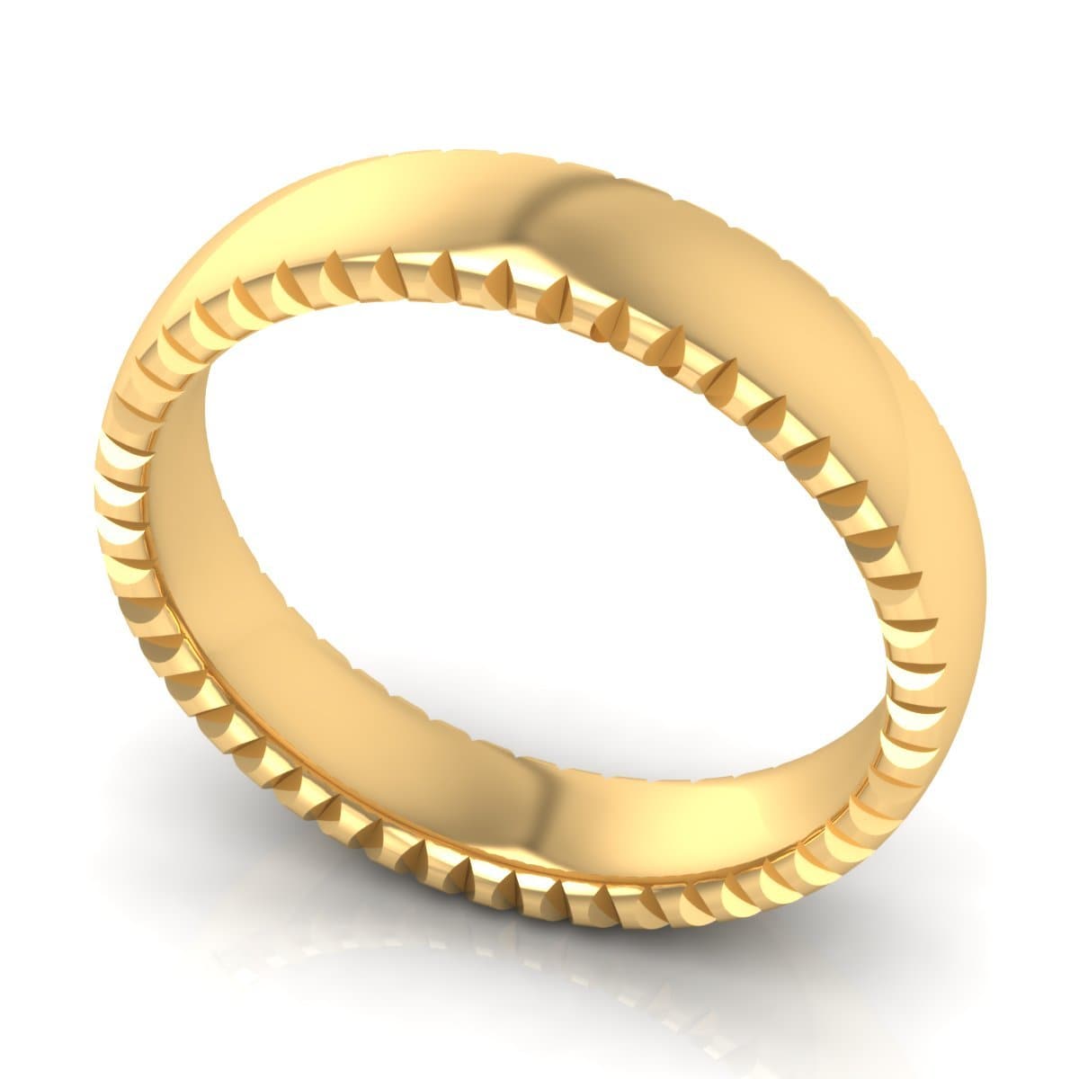 5.0 mm Plain Wedding Band in 14KT, 18KT & Platinum - Primestyle.com