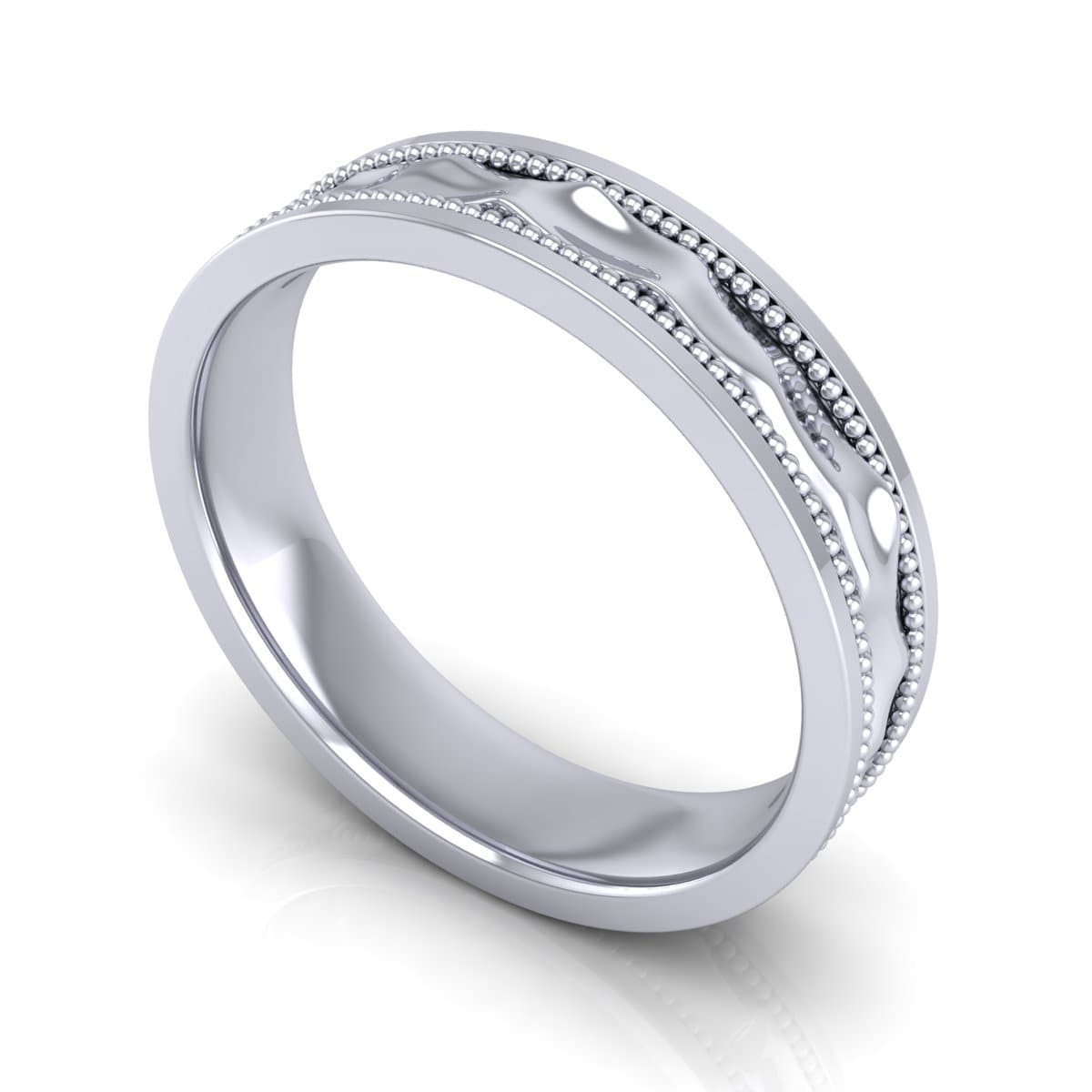 5.0 mm Plain Wedding Band in 14KT, 18KT & Platinum - Primestyle.com