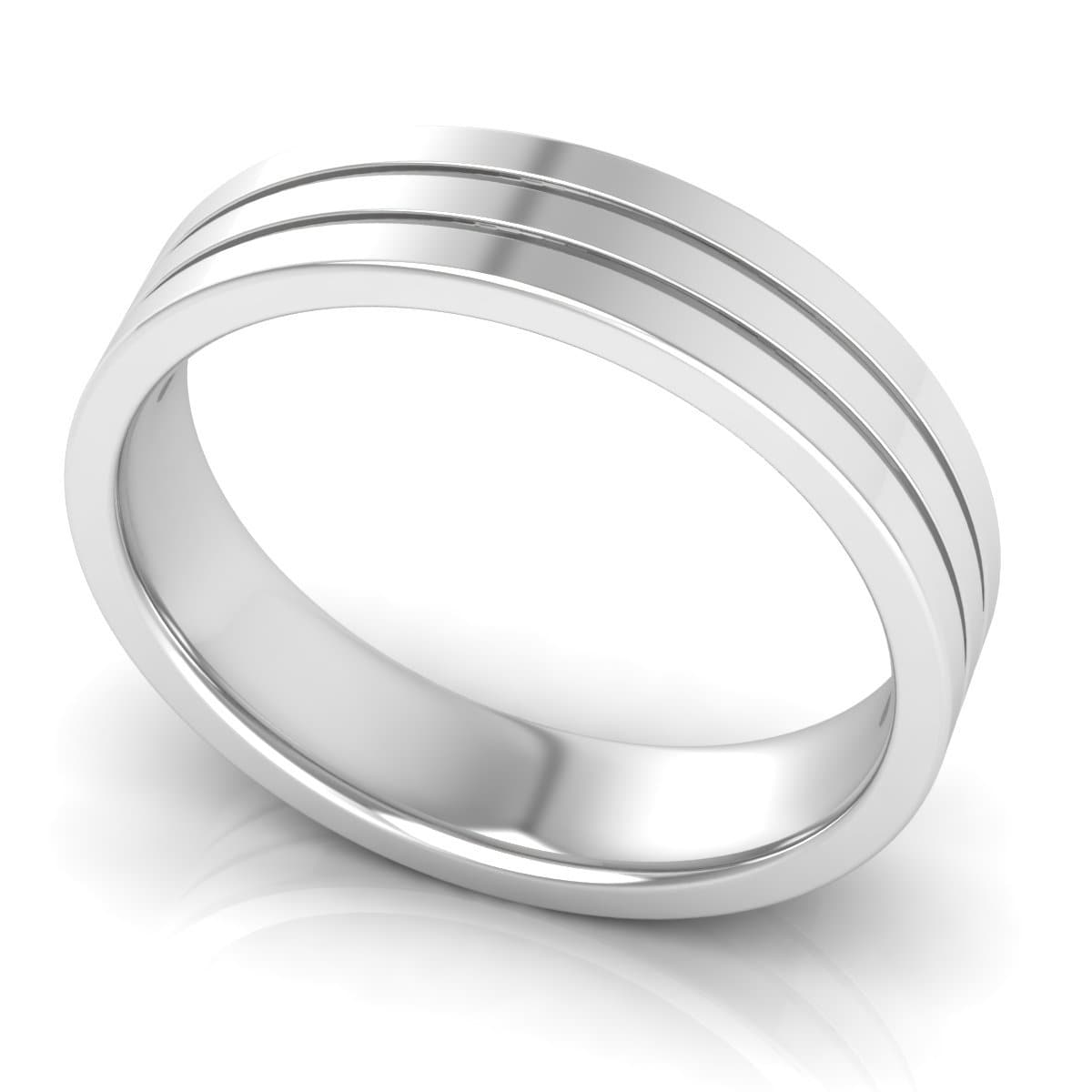5.0 mm Plain Wedding Band in 14KT, 18KT & Platinum - Primestyle.com