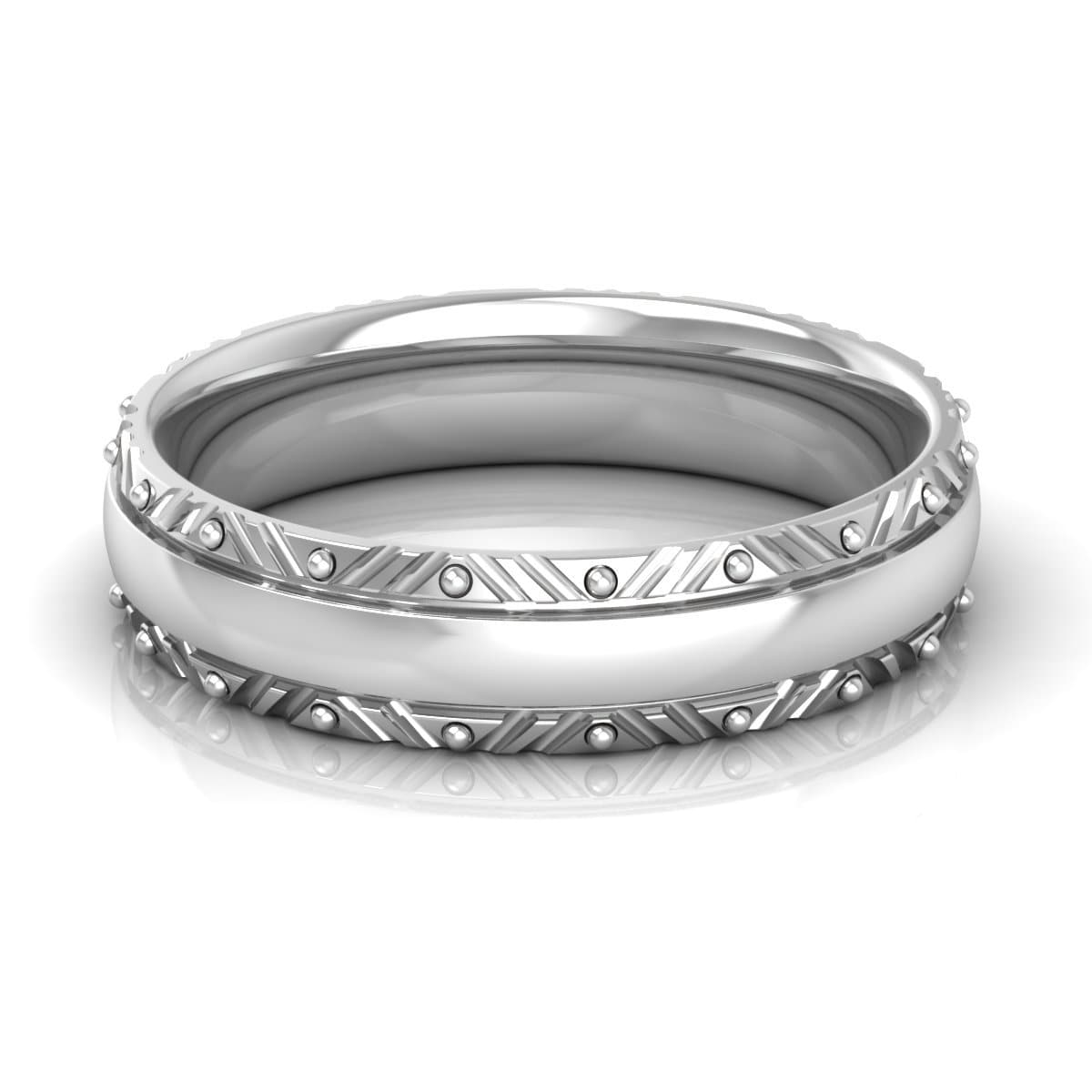 5.0 mm Plain Wedding Band in 14KT, 18KT & Platinum - Primestyle.com
